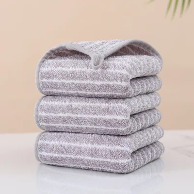 Hangable Soft Absorbent Bamboo Charcoal Fiber Dishcloth Microfiber Kitchen Rag for Cast Iron Cooker Household Cleaning Cloths