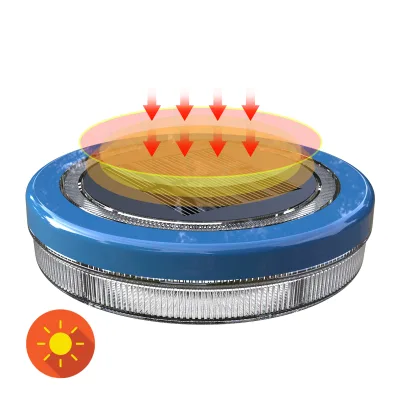 Solar Pool Light IP68 LED Lamp  Multi-Color RGB Control Pool Light Led Water Floating Solar Swimming Pool Light