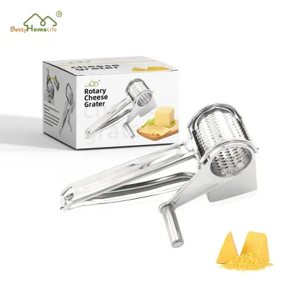 Hot Selling High Quality Stainless Steel Multifunction Rotary Vegetable Cheese Grater Food Slicer