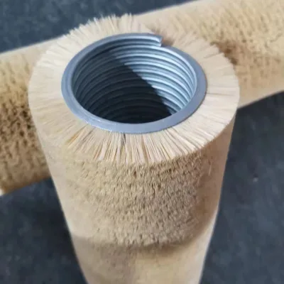 Industrial Polishing Cylindrical Coil Spiral Outward Mexico Sisal Bristle Spiral Brush