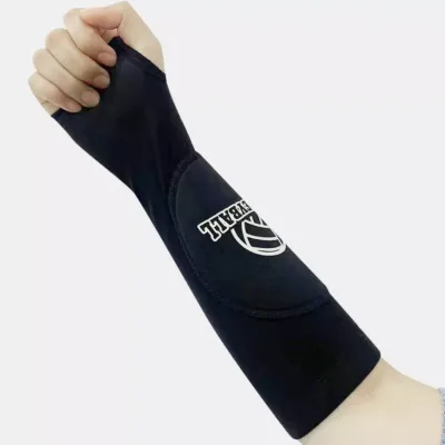 High Elastic Padded Volleyball Arm Sleeves Passing Forearm with Protection Pad Sleeve Arm Guards for Men Women Teens Training