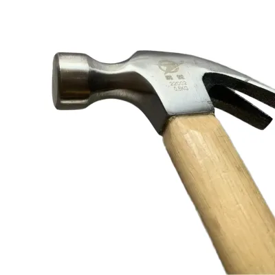 High Quality Non-Shedding Alloy Steel Forged Crochet Hammer with Wooden Handle for DIY Tools Carpenter Work OEM Support