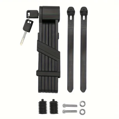 Folding Bracket Key Bicycle Lock Anti-Theft Mountain Bikes Scooters Etc. Carefully Read Instructions