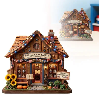 New Wooden Memorial Crafts Customization for Family Festival Tabletop Decorations