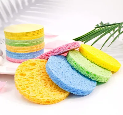 Natural Biodegradable Facial Massage Natural Sea Bath Exfoliating Cellulose Sponge