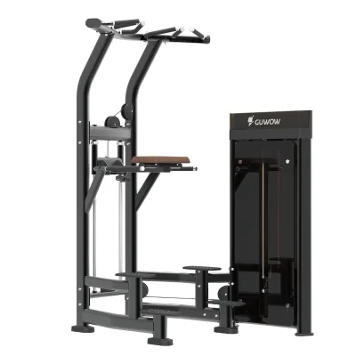 Assisted Pull-Up/Dip Machine Steel Construction for Back Arms Training Adjustable Strength Training for Fitness Studios Home
