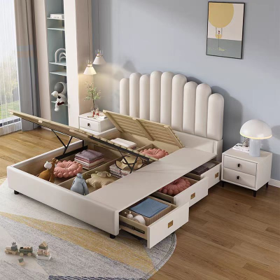 Kids Single and Double Bed High Quality Princess Bed Atmospheric Bed Kids Bedroom Sets for Children
