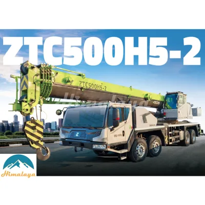 Zoomlion ZTC500H562-2 Hydraulic Telescopic Boom Full Slewing 4-Axle Chassis 50 Ton Truck Crane for Construction