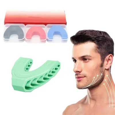 Custom Silicone Face Jaw Line Exercise Shaper Jaw Exerciser Jawline Trainer Mouth Guard Jaw Workout Muscle Jawline Exerciser