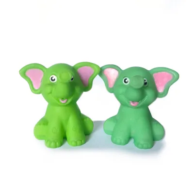 Wholesale Eco-friendly Rubber Elephant Toys for Baby Bath Playing