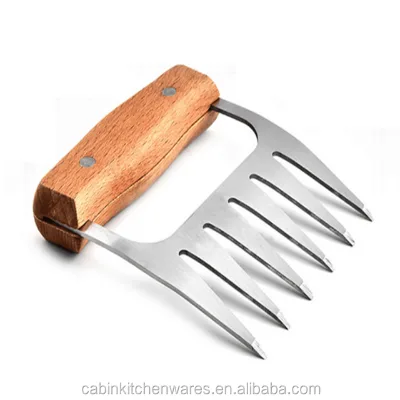 Stainless Steel Meat Shredder Claws BBQ Meat Handler Forks for Shredding
