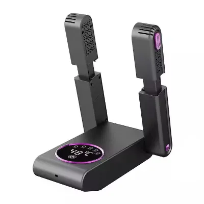 Portable Shoe Dryer Retractable Electric Shoes Dryer Heater Deodorizer Dehumidifier with Constant Temperature Violet Light