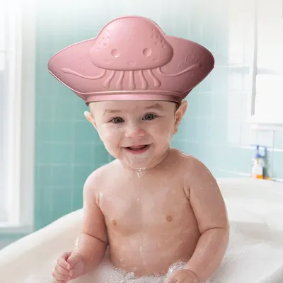 Kids Baby Bathing With Elastic Adjustable Band Protection Eye Ear for Toddler Baby Kids Children Shower Cap