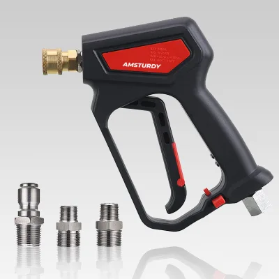AMSTURDY PGK02 M22-14/15mm Fitting Fair Price Wireless Quick Connect Portable Cold Water Electric High Pressure Washer Gun