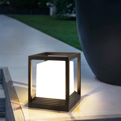 Fence Pillar Head Light Solar Energy Courtyard European Simple Modern Waterproof Villa Garden Arrangement