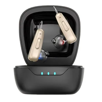 AMZ Hot Selling Digital Rechargeable Hearing Aids for Seniors Audifonos Para Sordos Adults Mayores with Battery Included