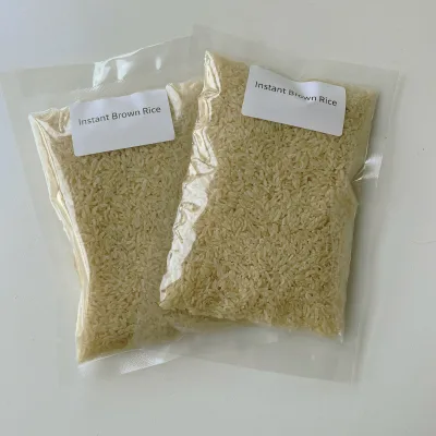 China Supplier Hot Selling Healthy Diet Precooked Dried Instant Brown Rice Halal Certification 100g Ready Eat 10 Minutes Room