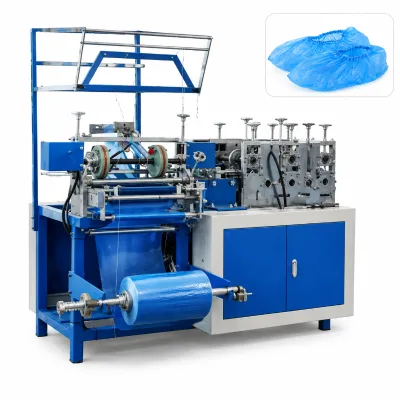 Ultrasonic PE Non Woven Disposable Cleanroom Shoe Cover Making Machine for Electronics Laboratory