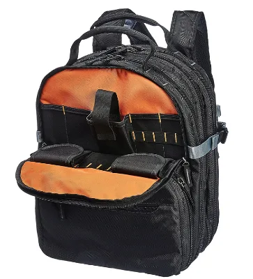 Large Capacity Heavy Duty Waterproof Electrician Tool Bag Polyester Tool Backpack