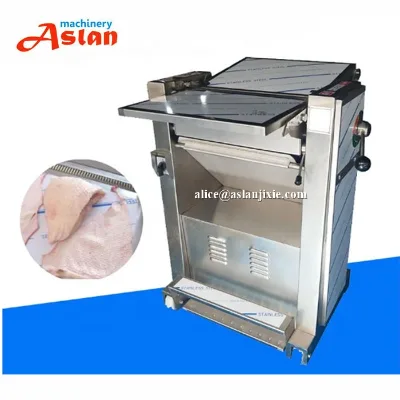 Commercial Shop Sheep Skinning Removing Machine / Fresh Sheep Meat Oil Fat Skin Peeling Machine