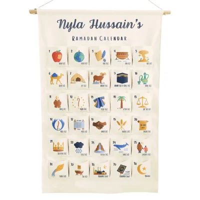 Personalized Ramadan Printing Canvas Countdown Personalized Ramadan Printing Canvas Countdown