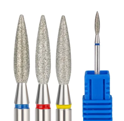 High Quality Diamond Nail Drill Bits Cuticle Clean Polishing Tools Electric Manicure Pedicure Burr Bits for Nail Beauty Salon