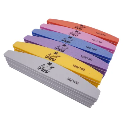 Manufacturer Professional Sponge Nail Buffer With Custom Logo Fashion Washable Nail Sponge Buffer Print Logo Sponge Nail File