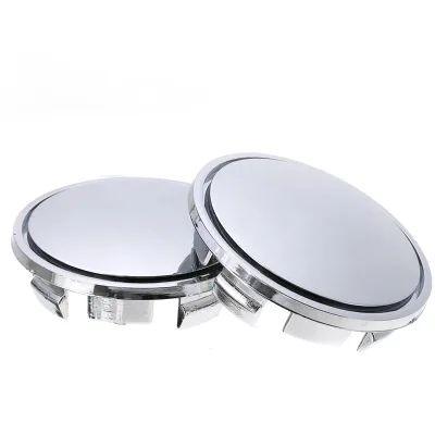 65mm Silver Plastic Car Wheel Center Hub Cover Accessories Moulding No Logo for Auto Suv Dust Proof Protector
