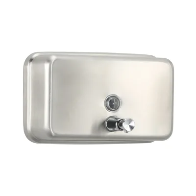 Terrific Quality Horizontal Type 304 Stainless Steel Liquid Soap Dispenser 1000ml