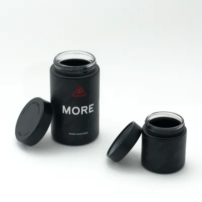 Custom 100g Glass Cream Jars with Custom Color Silk Screen Printing Flower Design for Skincare Storage & Display