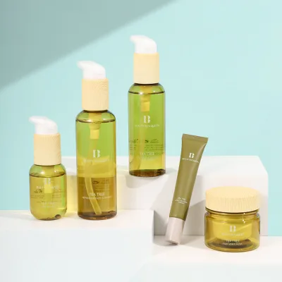 Australian Tea Tree Skin Care Set Private Label Beauty Cosmetics Natural Organic Plant Repair Treatment Anti Acne Set