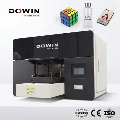 Professional 4 in 1 UV Flatbed Printer A3 High Speed High Precision Printing for Wood Board Plastic Cylindrical Cups TPU