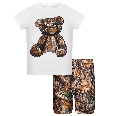 2024 Summer Kids Clothing Sets Boy Casual Children's Wear Baby Boys T-shirt Trousers 2 Pieces Clothes Sets