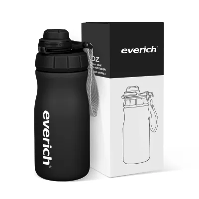 Everich Customization Lightweight Kids Thermos 14 oz Leak Proof Double Wall Children Favorite for School Lunch Hydration Sports