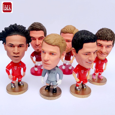 Custom PVC 6.5cm Soccer Player Figures OEM Soccer Figures Factory