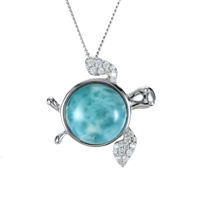 Delivery Faster 925 Sterling Silver Gam Larimar Gem Necklace Beautiful Gemstone Best Place to Buy Larimar Online