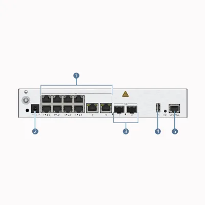 AirEngine 9700-S 02354KMV Wireless AC Controller 10x GE+2x 10GE SFP+ 256 AP 10Gbps Built-in Switch Fanless for Small Office