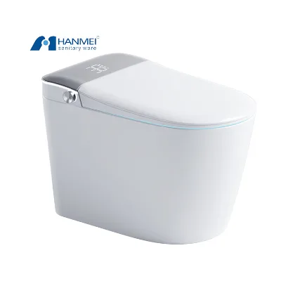 HANMEI Sanitary Ware Bathroom Water Closet One Piece Toilet White Color Remote Control Seat Heating Multiple Colors