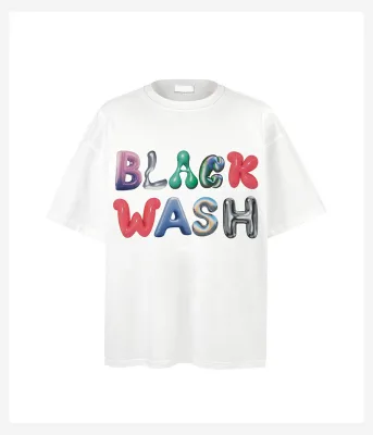 Customized 100% Cotton 3D Letter Printed T-shirt O-neck Oversized Custom T-shirt for Men