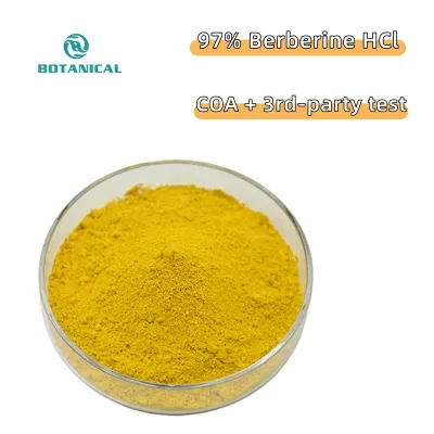 OEM Private Label Berberine Powder Suppliers 97% Berberine Hydrochloride in Stock