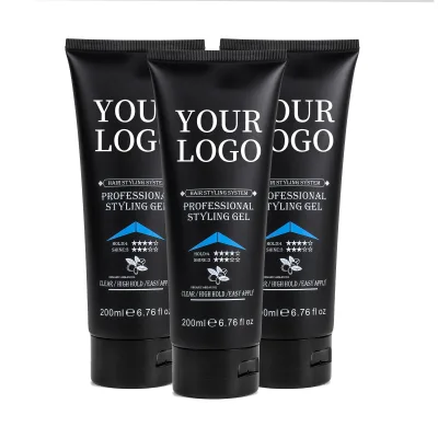 Custom Logo Best Extra Super Strong Extreme Hold Glitter Shine Jam Braid Gel 4c Hair Private Label Edge Control
