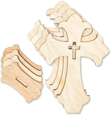 Handicrafts Creative Festival Decorations Wooden Good Quality Portable Ornaments Exquisite Wooden Cross
