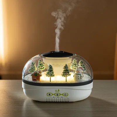 Raindrop Aroma Diffuser & Ultrasonic Mist Humidifier with LED Lighting Touch Control Over 400mL Capacity for Home & Hotel Use