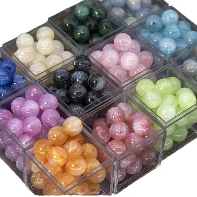 10g 20g Pack 10mm Multicolor Matte Glass Seed Beads Third Party Certified Trendy Colorful Bracelet Charms Jewelry Making DIY Kit