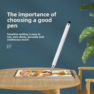 Dual-Head Capacitive Pen Silicone Tip Dual-Use Touch Pen for Video Photo Editing Drawing Office Use Phone/Tablet Model BT30
