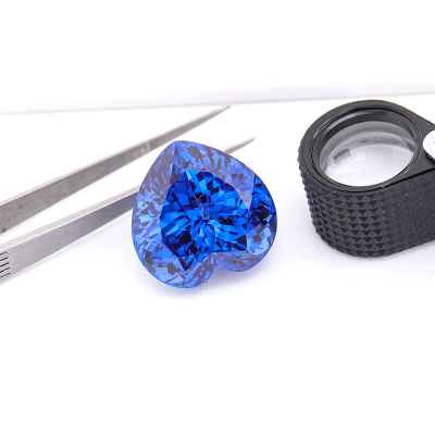 Lab Blue Sapphire Loose Stone Synthetic Gemstone in Pear Shape Sapphire Royal Blue