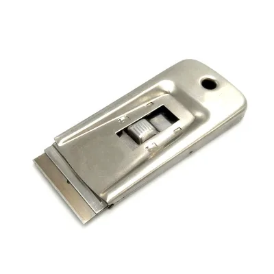Push Button Pocket Knife Blade Mini Utility Razor Stainless Cutter Mini Knife Replacement Blades100 Pack