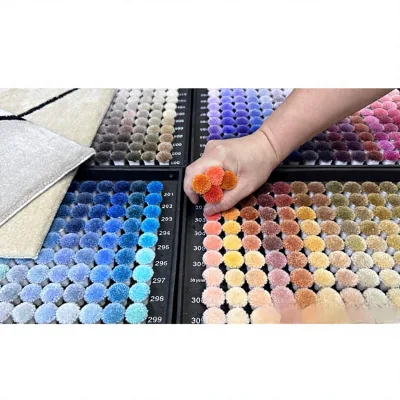 Hand-woven Acrylic Nylon Wool Carpets Anti-Slip Sound Absorption Modern Simple Floral/Geometric Patterns for Living Rooms