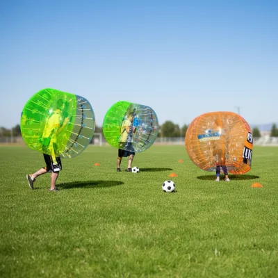 1.8m Dia Meters PVC Half Color Inflatable Human Bumper Soccer Ball Bubble Football