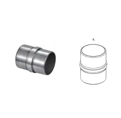 Stainless Steel 304 Handrail Fitting Connector Slot Pipe Through Connector Glass Railing Elbow Precision Casting Accessory